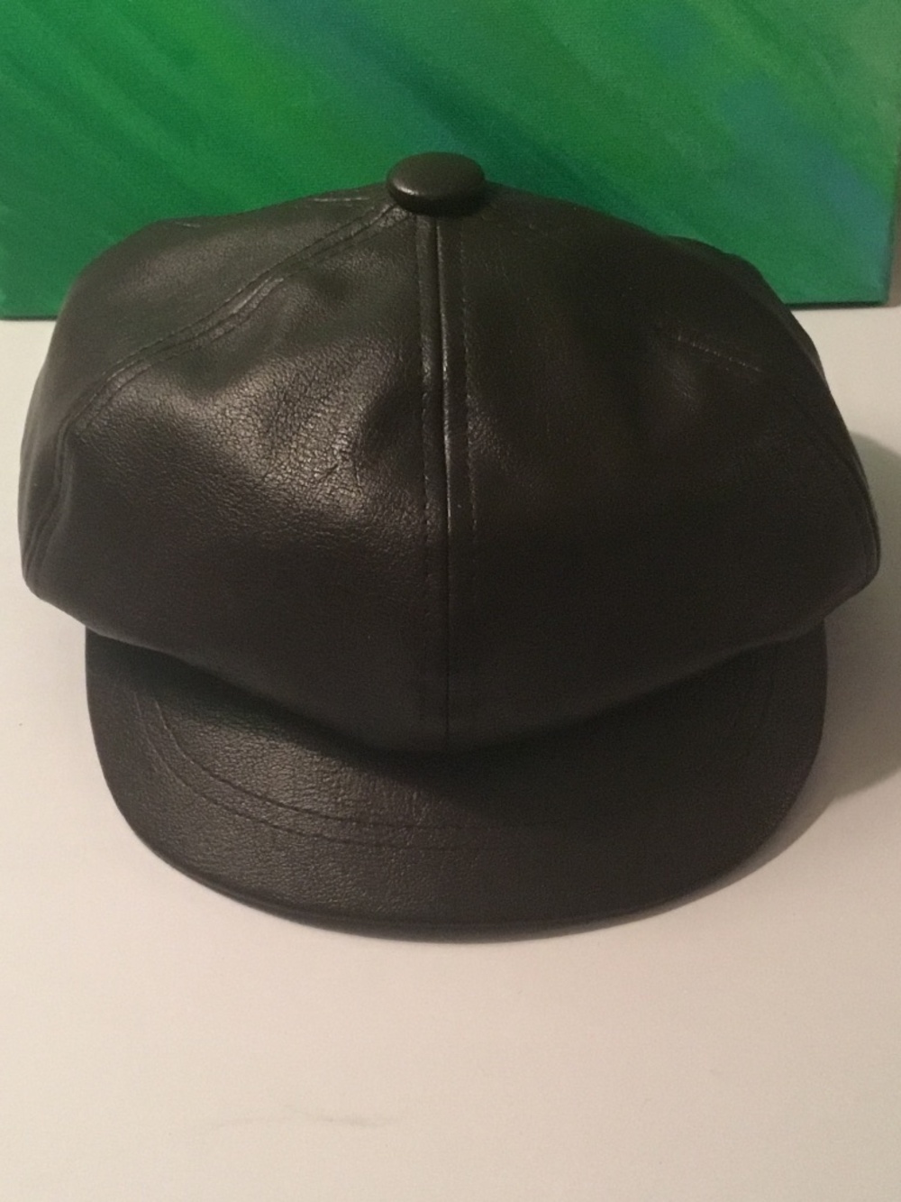 Women’s Newsboy Brown faux leather Hat
